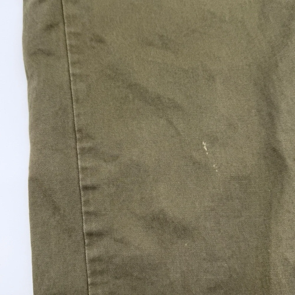 Polo Ralph Lauren Mens 31x30 Stretch Straight Fit Chino Pants Olive Green Cotton
